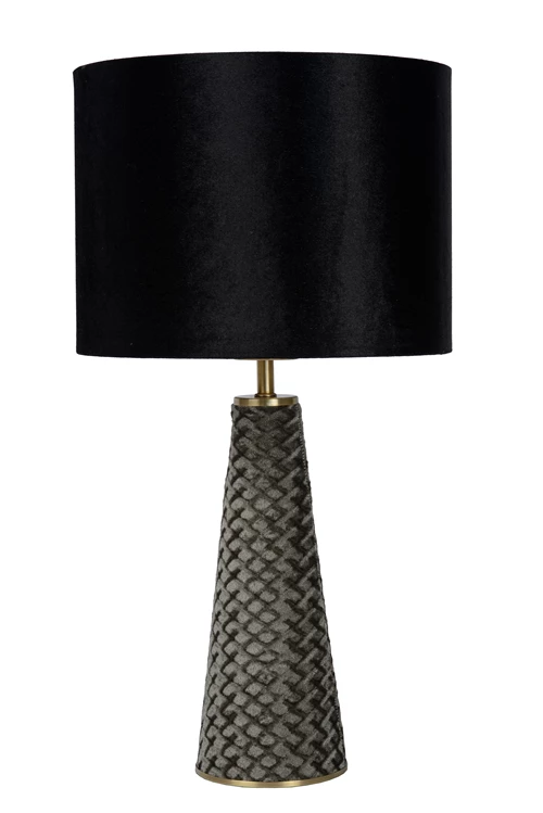 Lucide EXTRAVAGANZA VELVET - Tischlampe - Ø 25 cm - 1xE27 - Schwarz - ausgeschaltet